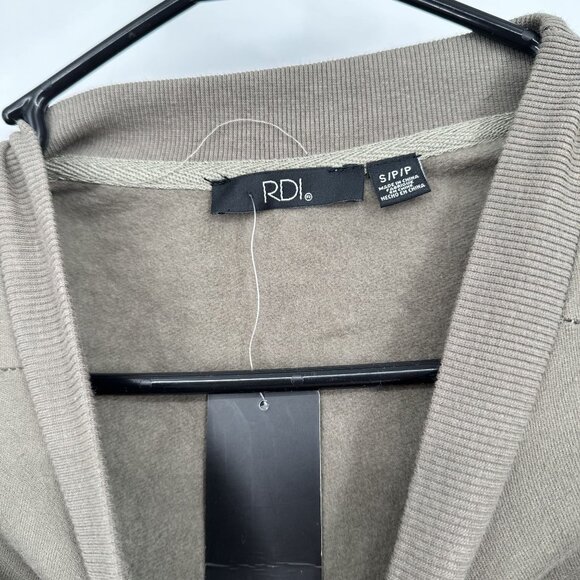 RDI Sweatshirt Tunic Twist‎ front Long Sleeve Green Size Small NWOT - Picture 3 of 4